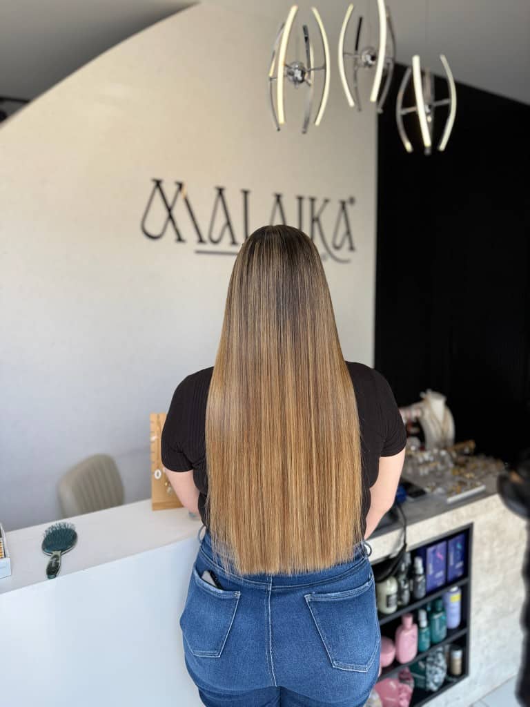 Balayage lacio, resultado Malaika